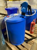 Approximately 180 L of add blue complete with hand pump