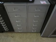 Two metal multi drawer storage units ** Located: Stoneford Farm, Steamalong Road, Isle Abbotts, Nr