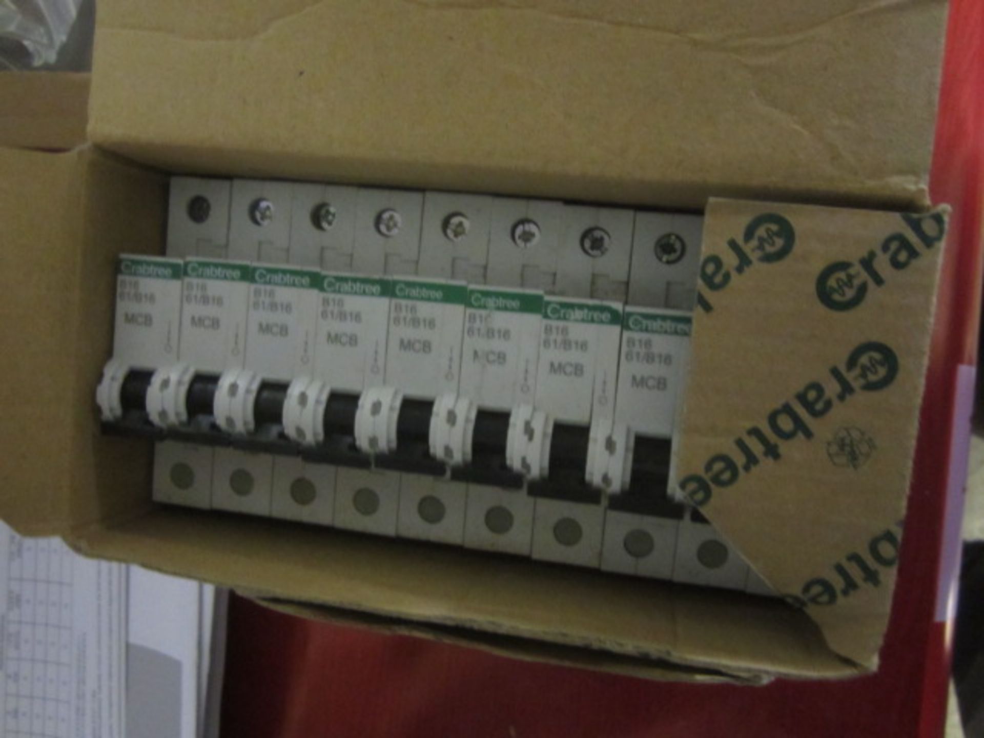 Four various boxes of circuit breakers ** Located: Stoneford Farm, Steamalong Road, Isle Abbotts, Nr - Image 2 of 3