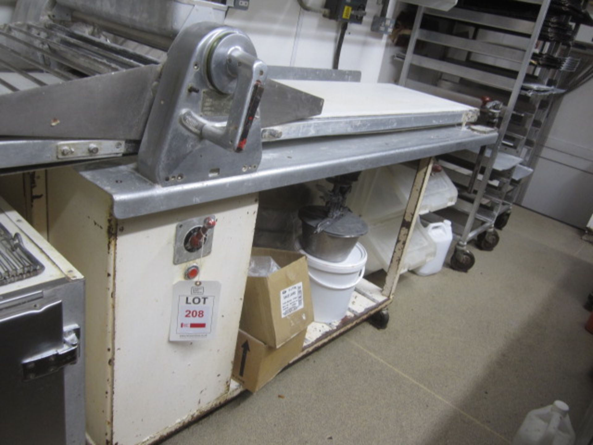 Machine Manufacturer Company pastry brake / dough sheeter, approx. length 3.2m with table **Located: - Image 4 of 7