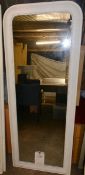 Floor standing rectangular mirror ** Located: Stoneford Farm, Steamalong Road, Isle Abbotts, Nr