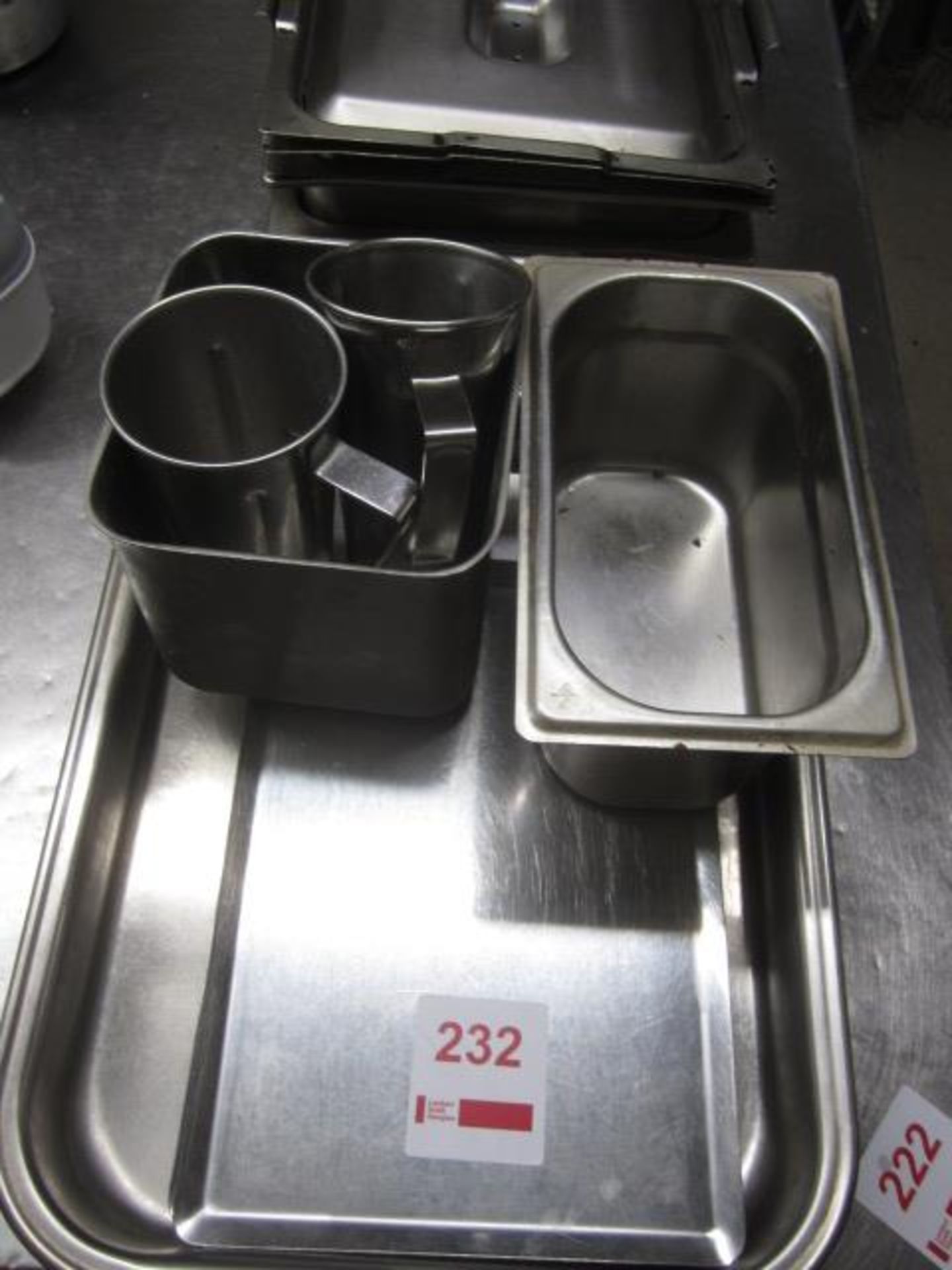 Assorted stainless Steel trays, pots etc., as lotted **Located: Puddy Mark Café, High Street, - Image 2 of 3