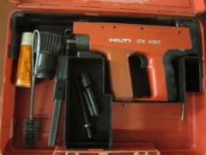 Hilti DX-450 nail gun - working condition unknown ** Located: Stoneford Farm, Steamalong Road,