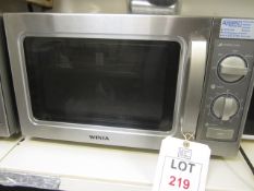 Winia stainless steel commercial microwave oven, 540mm x 400mm **Located: Puddy Mark Café, High