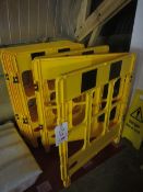 Four sets of JPS pedestrian safety barrier ** Located: Stoneford Farm, Steamalong Road, Isle