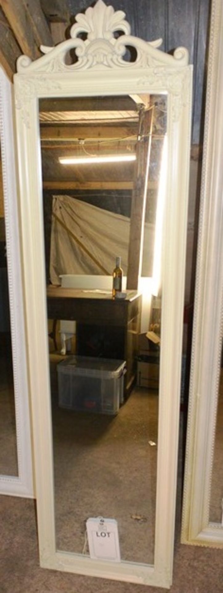 Floor standing rectangular mirror ** Located: Stoneford Farm, Steamalong Road, Isle Abbotts, Nr