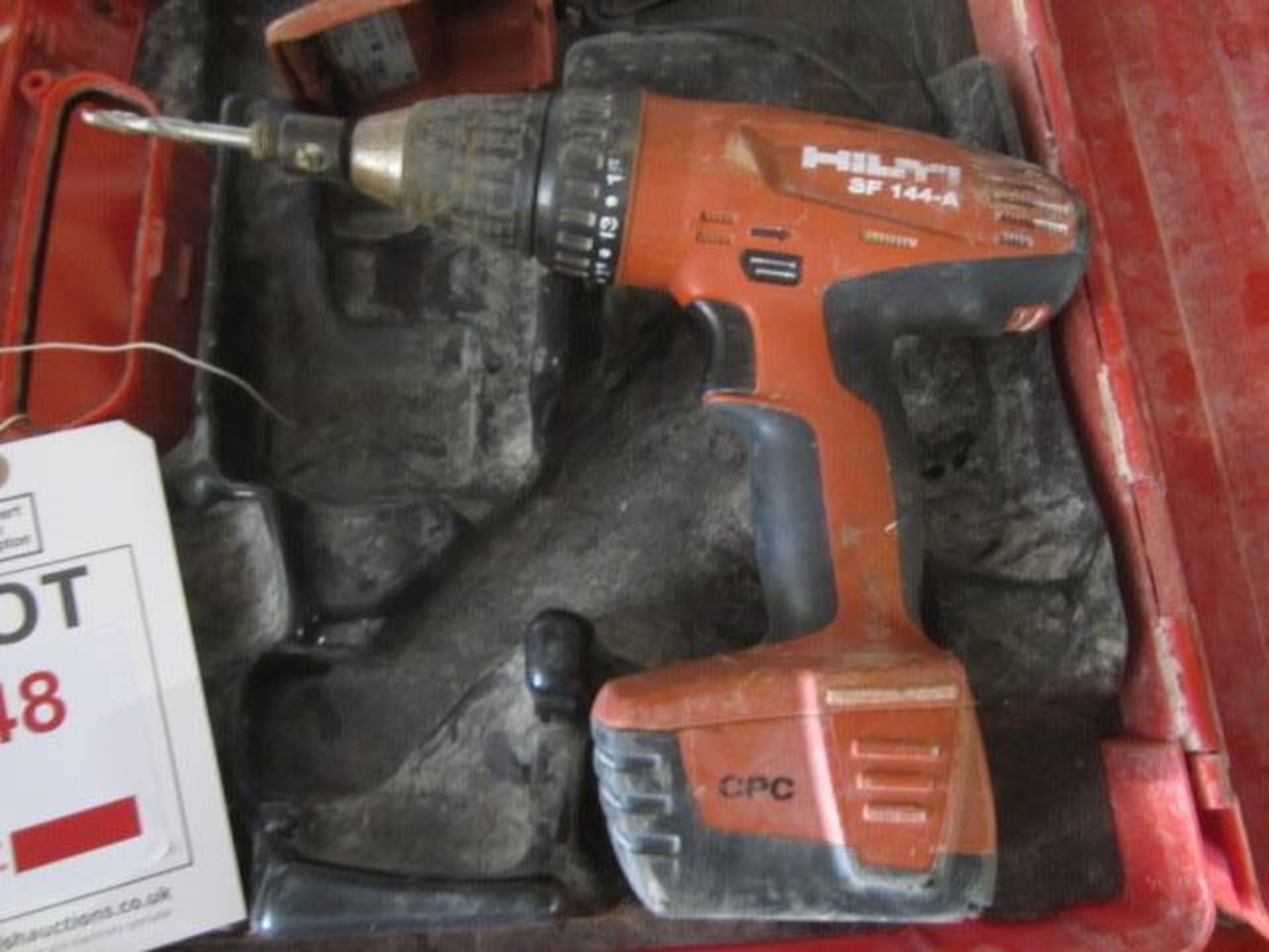 Hilti SID144-A cordless impact drill, serial number: 777679 and Hilti SF144-A cordless drill, serial - Image 2 of 3