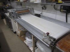 Machine Manufacturer Company pastry brake / dough sheeter, approx. length 3.2m with table **Located: