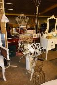 Coat stand, umbrella rack and various decorations (as lotted) ** Located: Stoneford Farm, Steamalong
