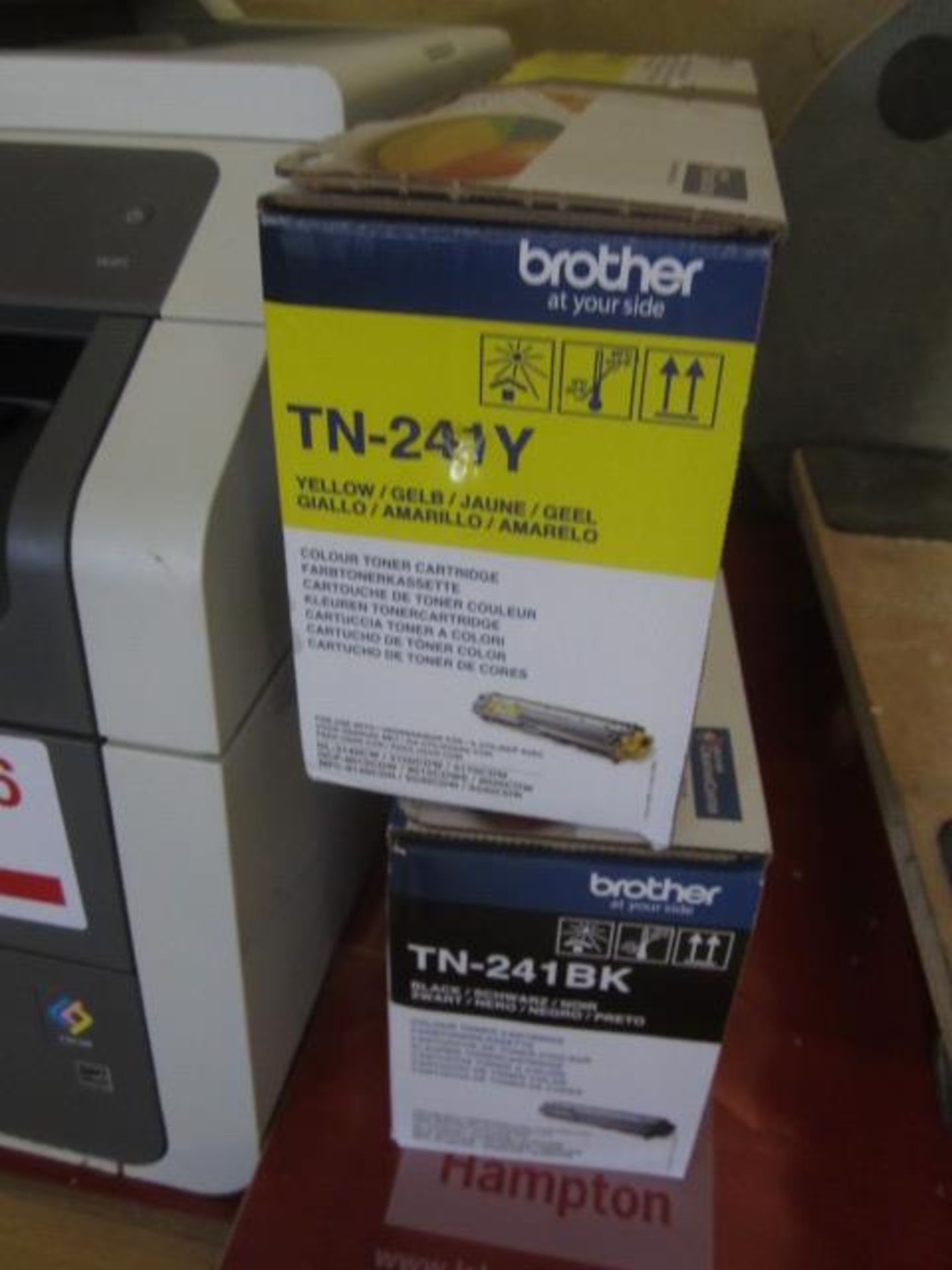 Brother DCP-9020CDW printer and cartridges ** Located: Stoneford Farm, Steamalong Road, Isle - Image 3 of 3