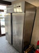 Stainless Steel twin door freezer