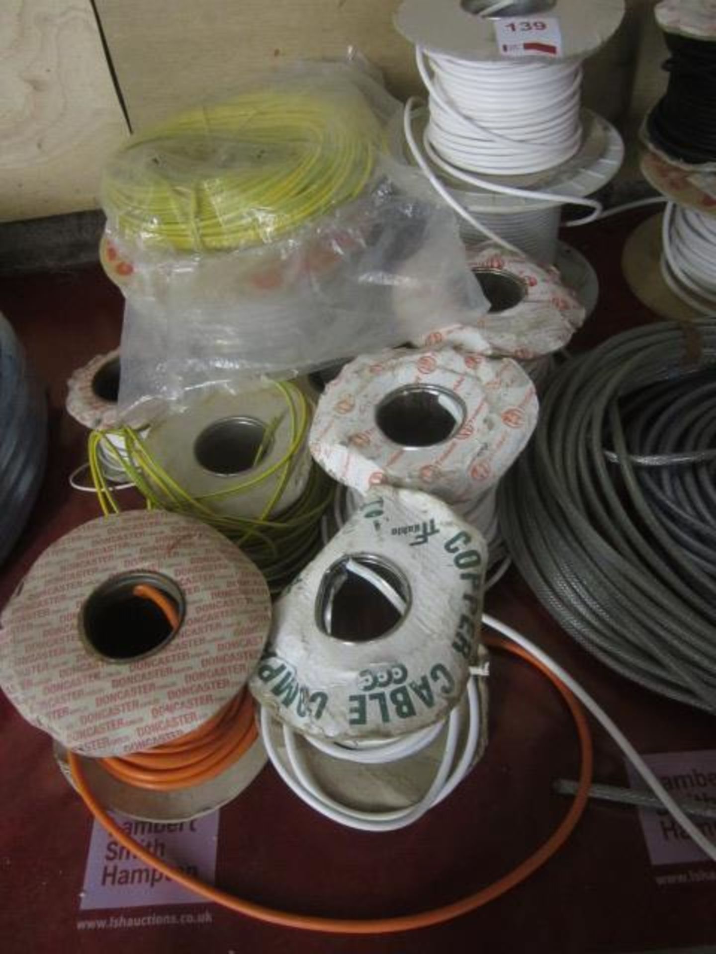 Quantity of various part reeled electrical cable, as lotted ** Located: Stoneford Farm, Steamalong - Image 2 of 3