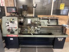 Semco Turnmaster 15 x 50 gap lathe (1996) with 2-door tooling cabinet and associated tooling