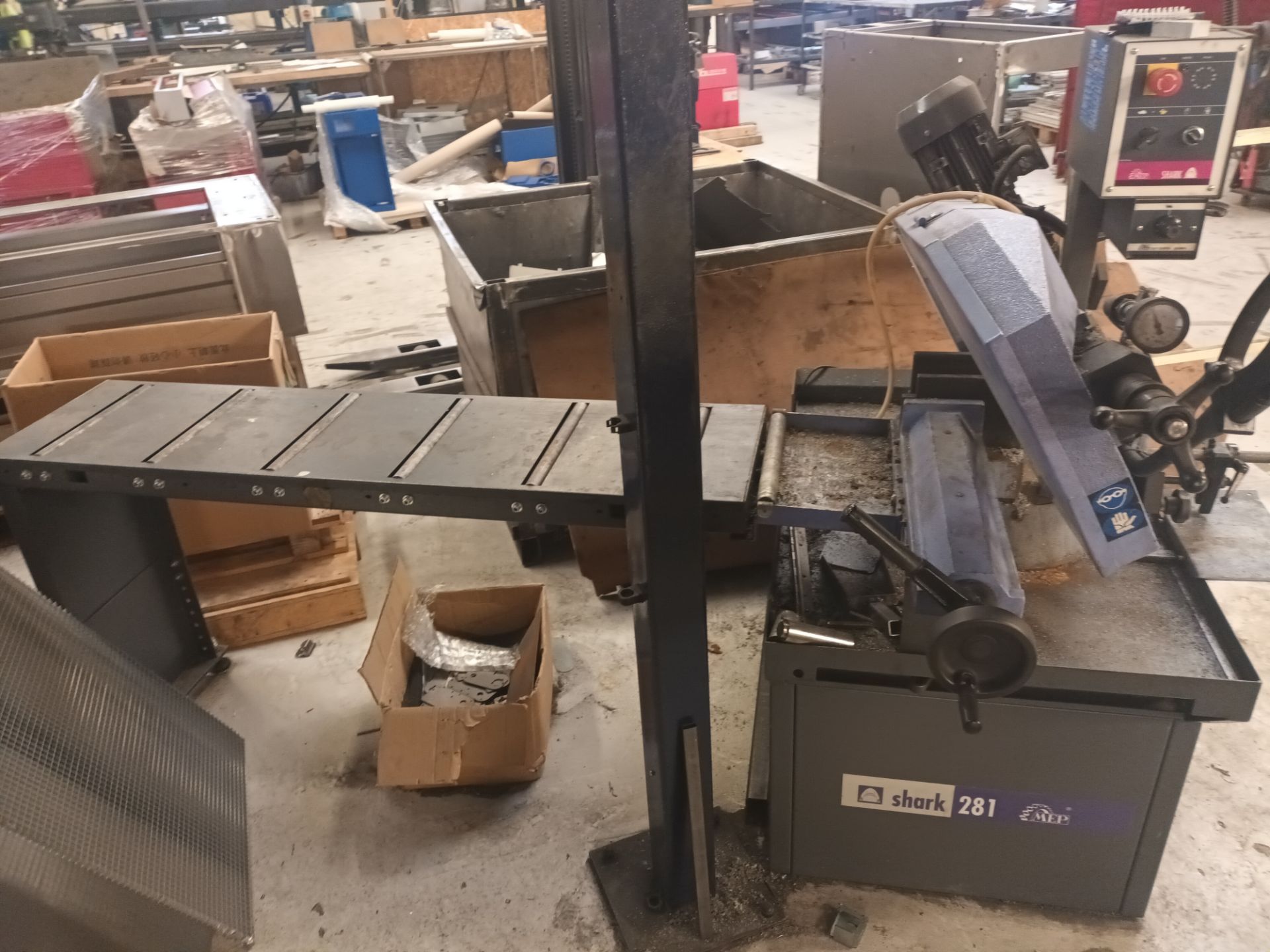 MEP shark 281 band saw with table feed - Image 2 of 3