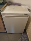Contents of kitchen to include Bosch Logixx Easy Access refrigerator, Sharp microwave and