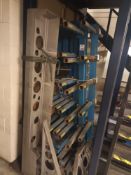Six Steel welded double sided six tier modular stock rack