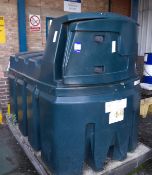 Titan EcoSafe FM2500 bunded diesel tank, to yard, with 230V pump with automatic nozzle and flow mete