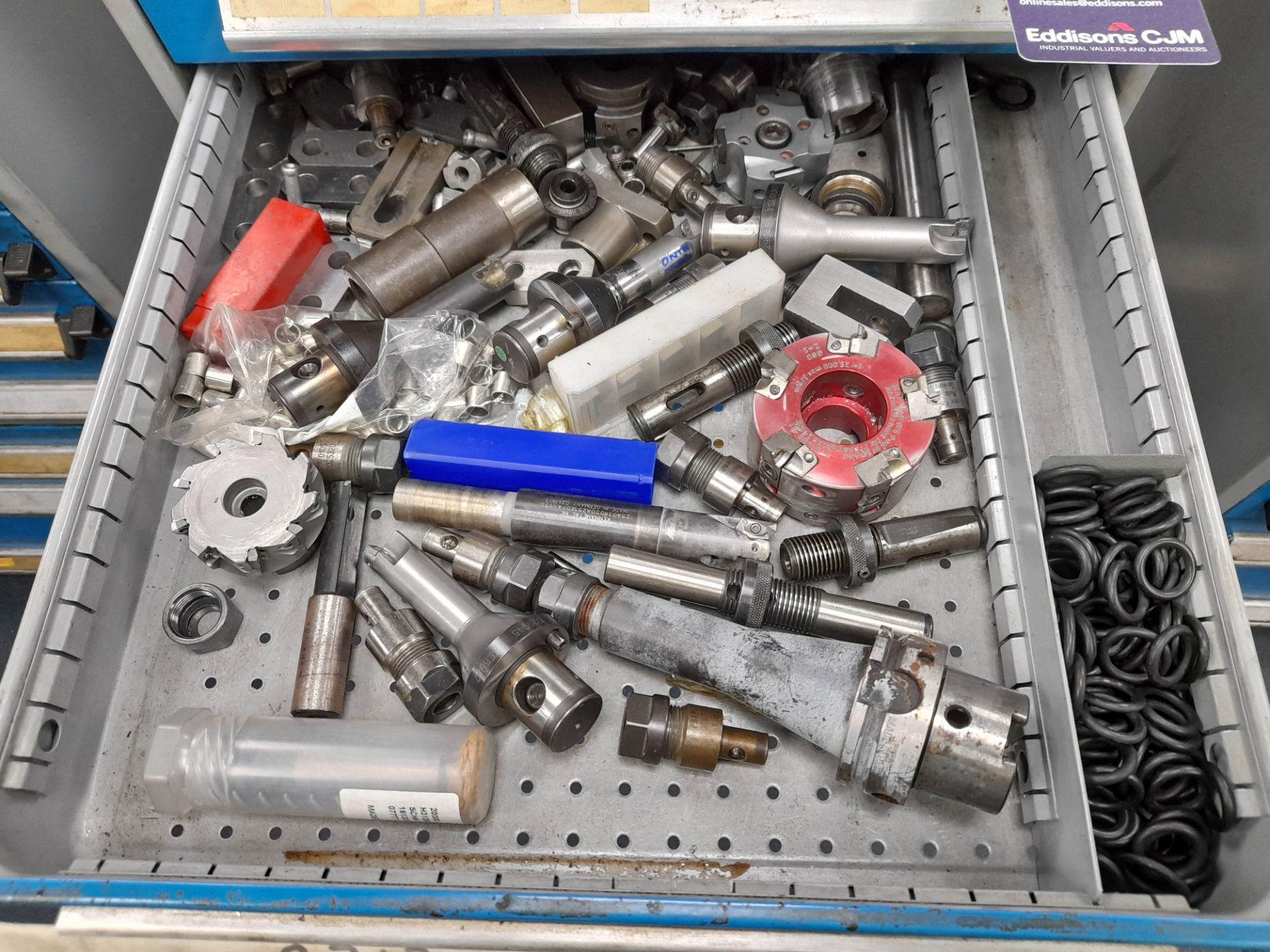 Multi-drawer tool cabinet and contents, to include drills, taps, reamers, cutters etc - Image 3 of 6