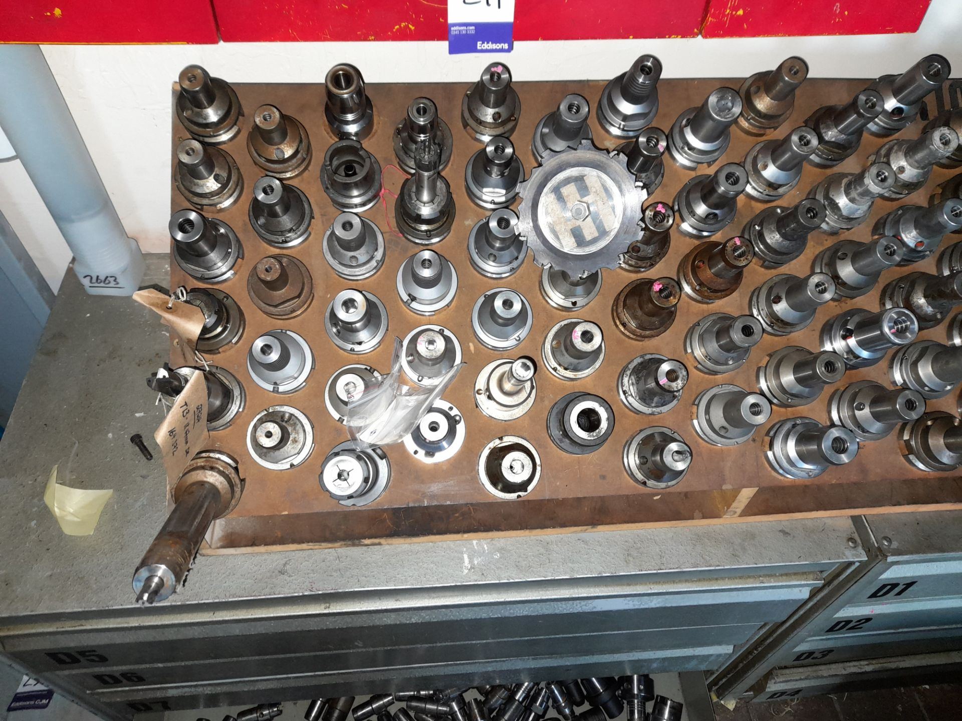 Approximately 120 x BT40 extension CNC tool holders, to rack - Image 2 of 4