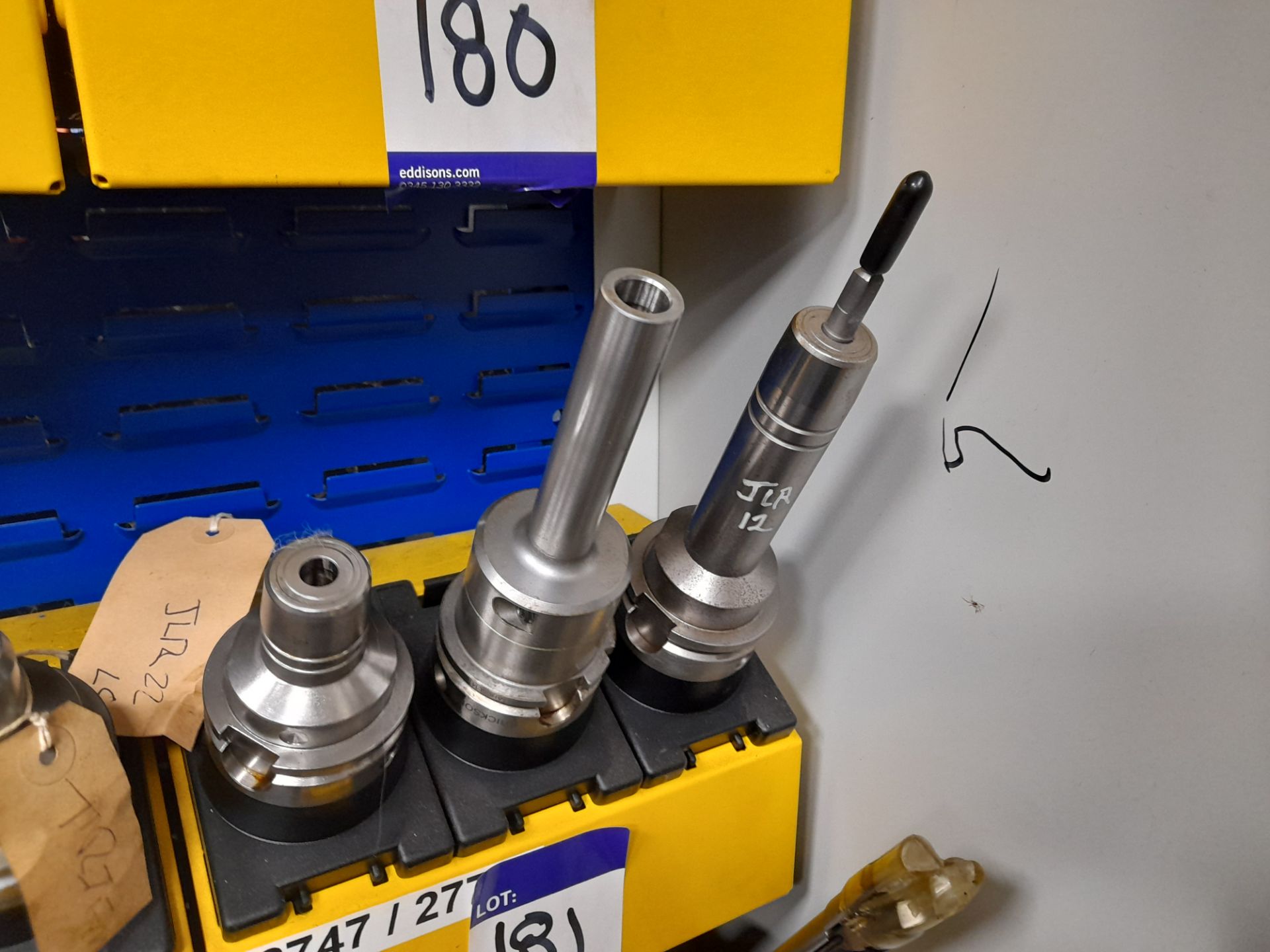12 x Various HSK CNC tool holders, to yellow holder (rack not included) - Image 5 of 5