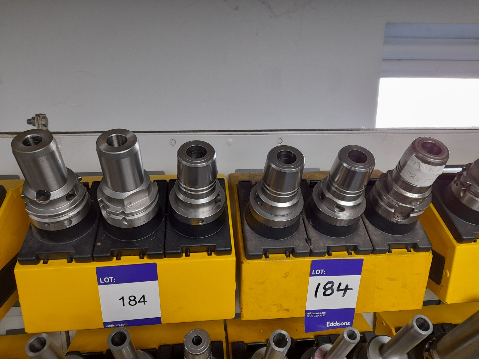 11 x Various HSK CNC tool holders, to yellow holder (rack not included) - Image 2 of 3
