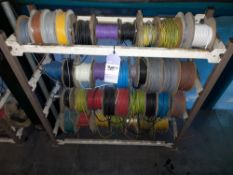 Quantity of reels of electric cable, to rack