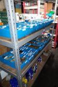 Contents to bay of shelving, to include various bearings, and lubrication aerosols, etc