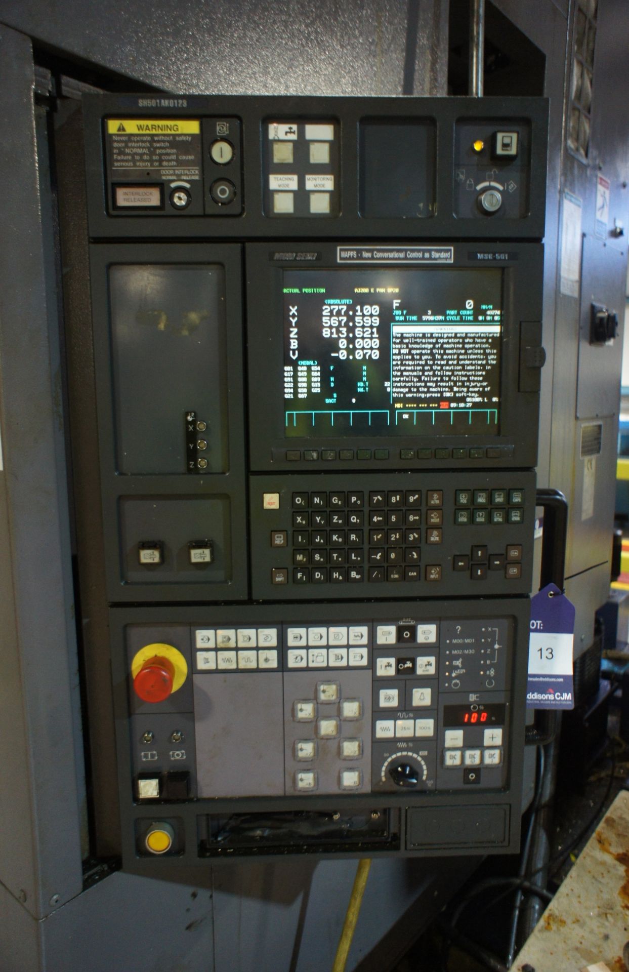 Mori-Seiki SH-5000/40 Horizontal Machining Centre - Image 7 of 12