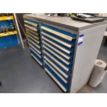 2 x Multi-drawer tool cabinets and contents, to include various hand tools, tooling, tool holders, f