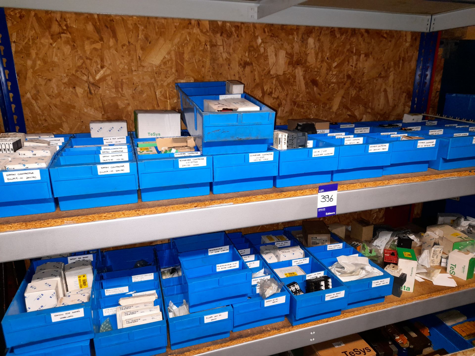 Contents to bay of shelving, to include Schnedor conductors, relays, and various other CNC component - Image 2 of 8