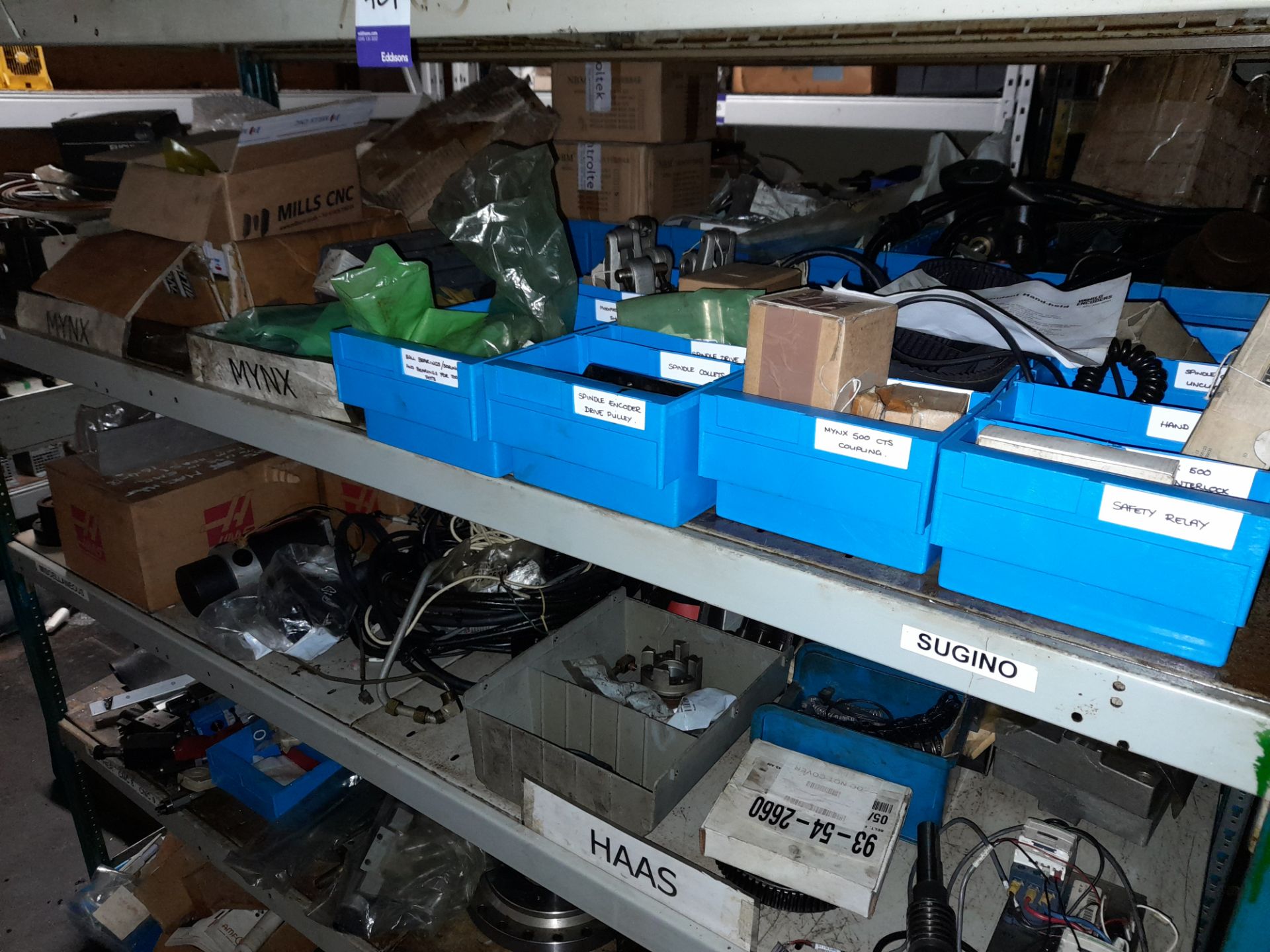 Contents to bay of shelving, to include various CNC mechanical and electrical components - Image 4 of 12