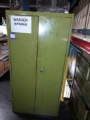Contents to double door cupboards, to include various ultrasonic washer spares