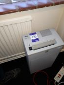 HP LaserJet P2035 printer, and Ideal 2200A office document shredder