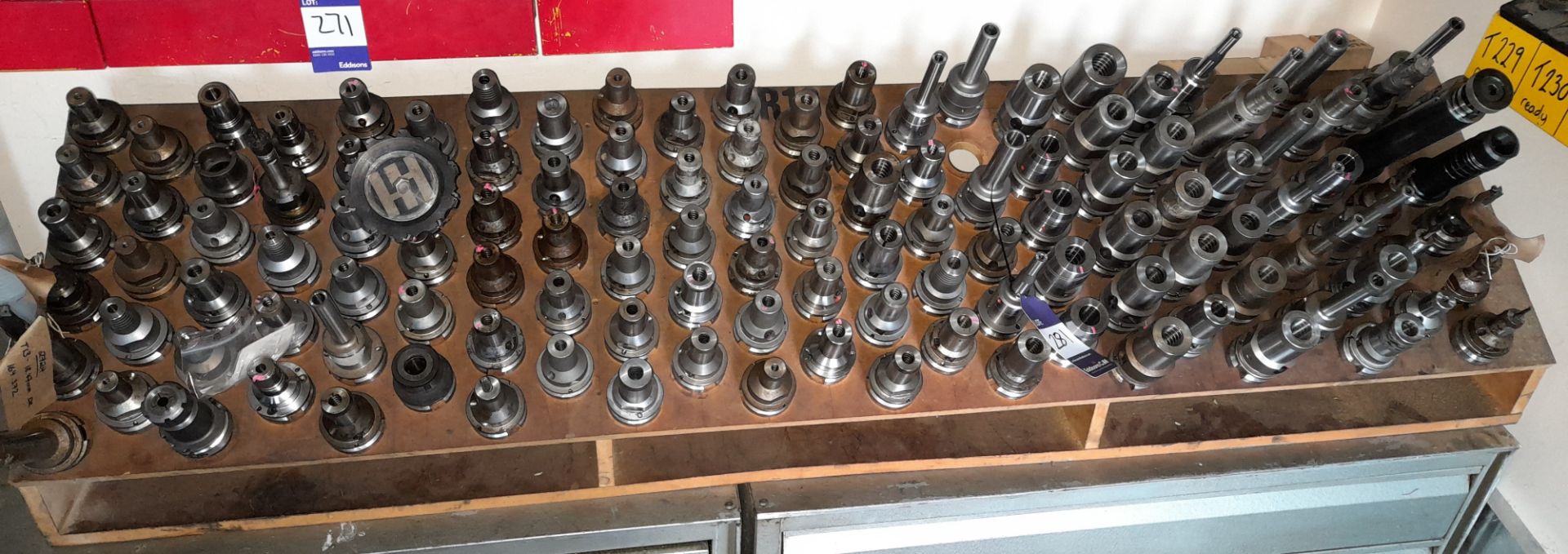 Approximately 120 x BT40 extension CNC tool holders, to rack