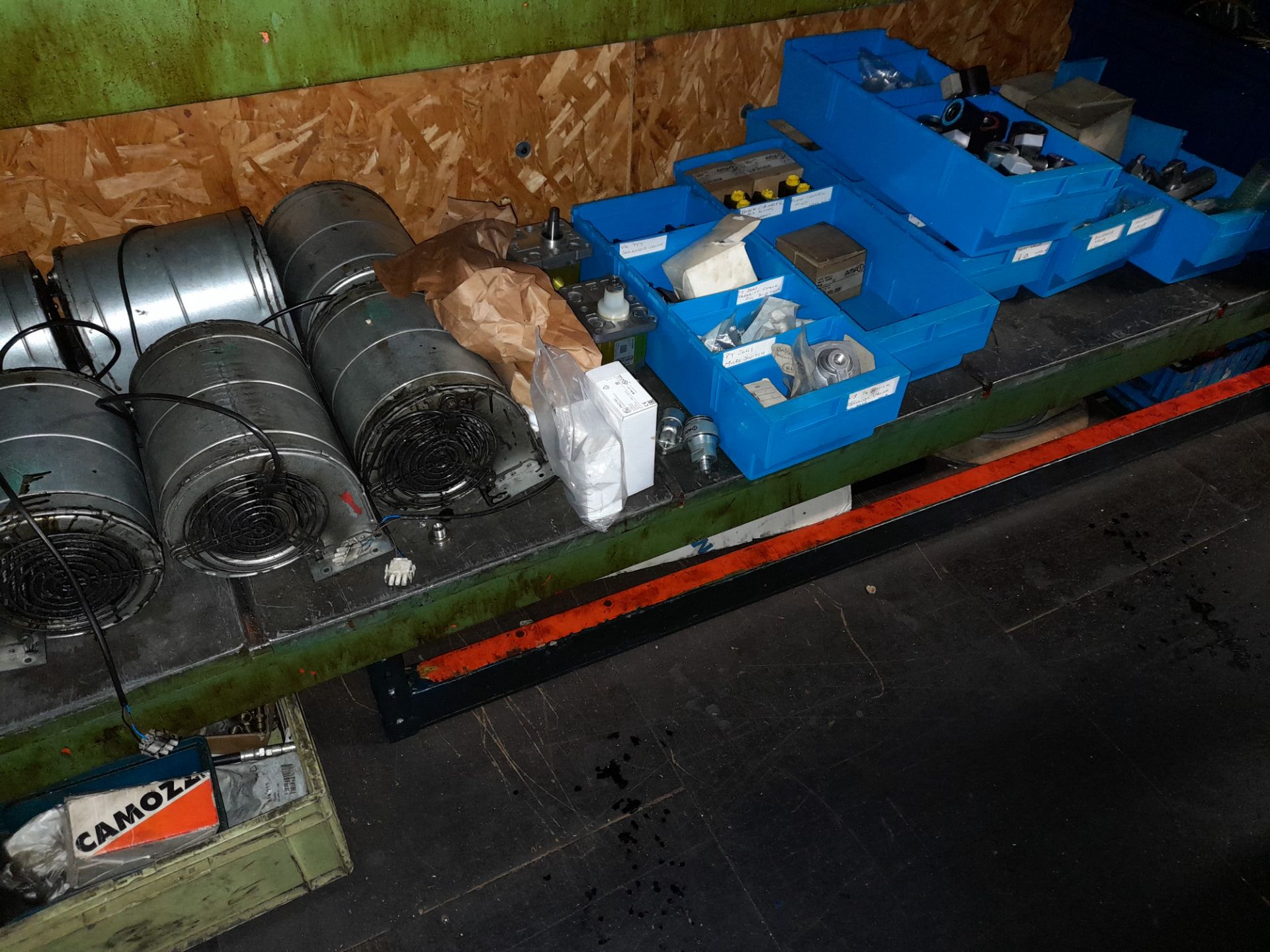 Contents to bay of shelving, to include CNC components, gauges, coolant fans, valves, etc - Image 8 of 8