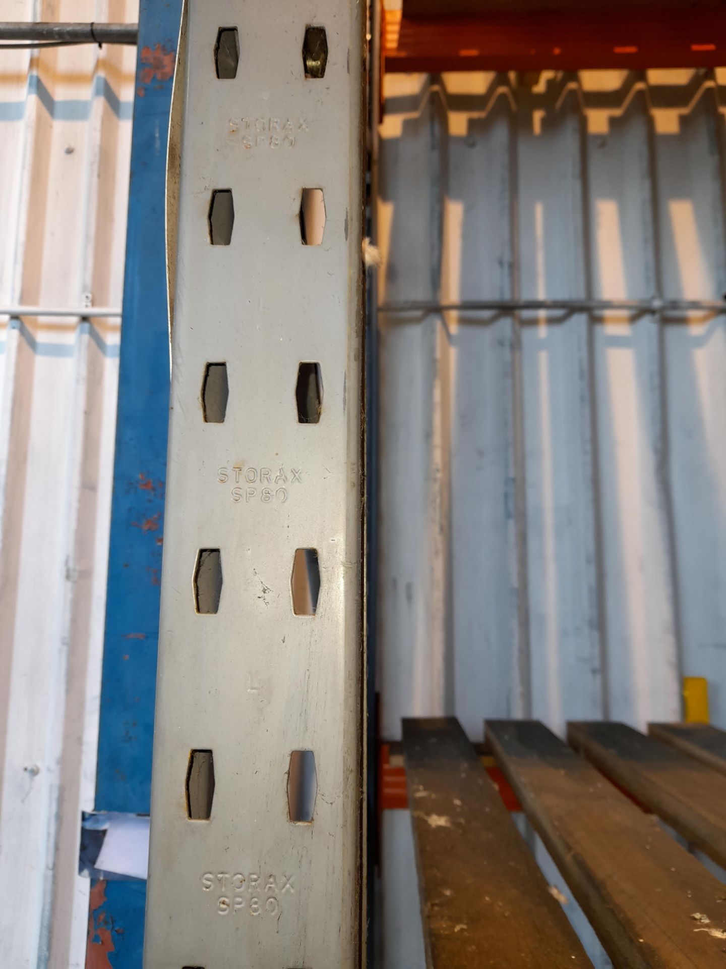 9 x Boays of Storax SP80 pallet racking, consisting of 13 x uprights (Approximately 6m), 28 x crossb - Image 3 of 4