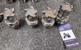 4 x Various Mapal HSK cutters