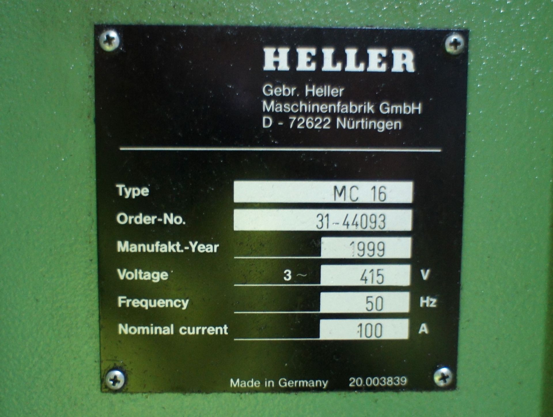 Heller MC 16 Horizontal Machining Centre - Image 11 of 14