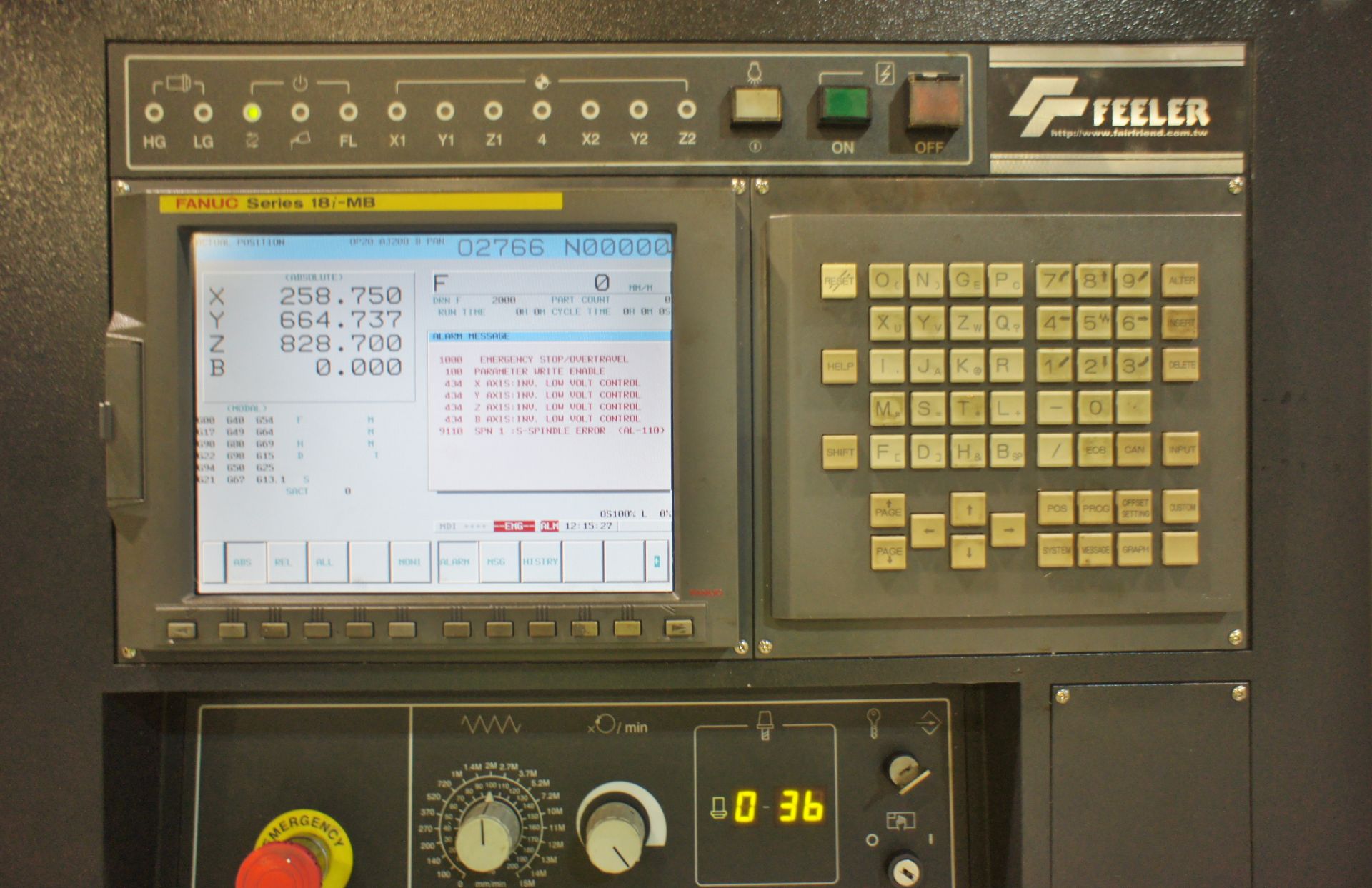 Feeler FMH-500 Horizontal Machining Center - Image 14 of 20