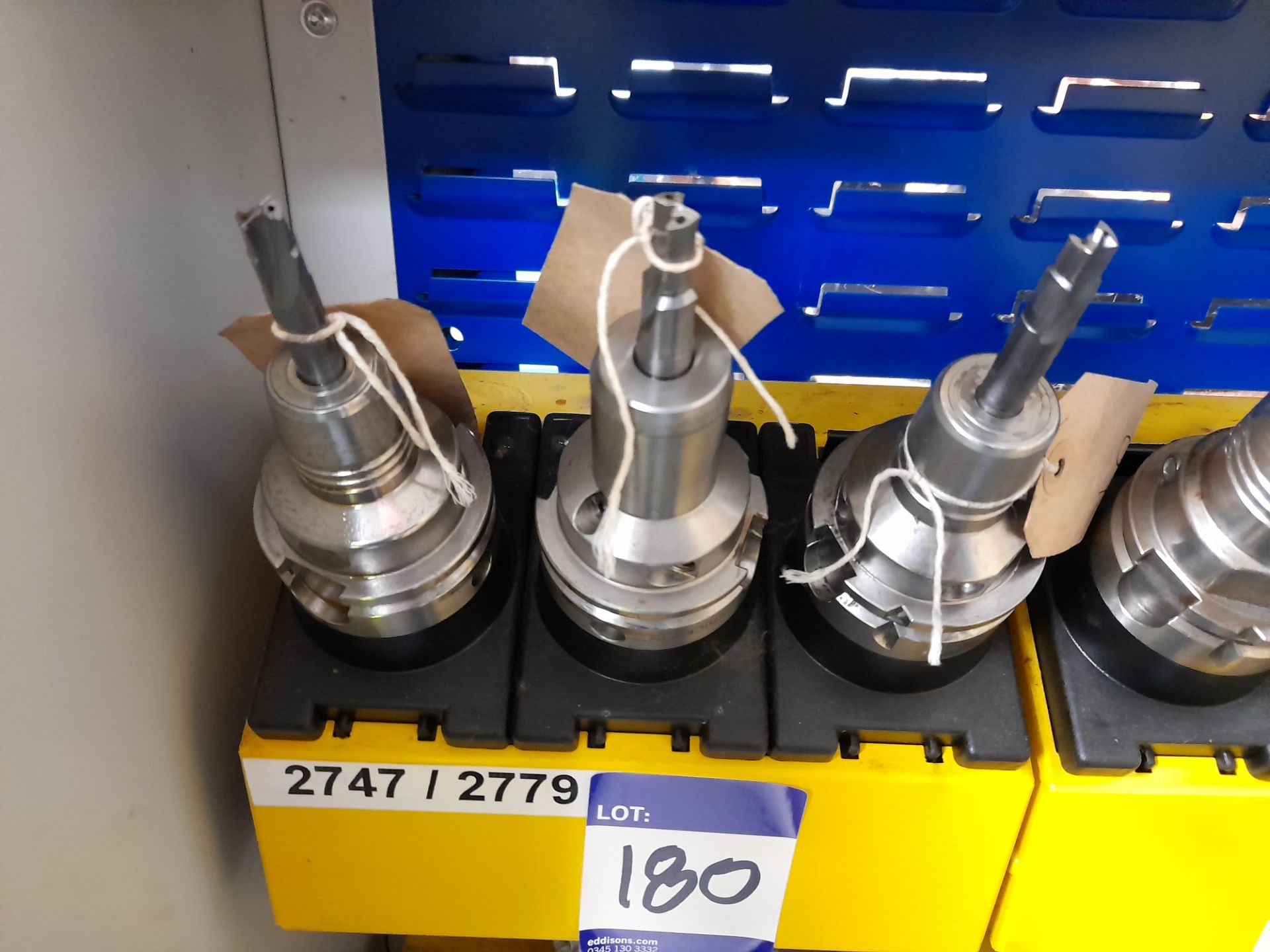 12 x Various HSK CNC tool holders, to yellow holder (rack not included) - Image 2 of 5