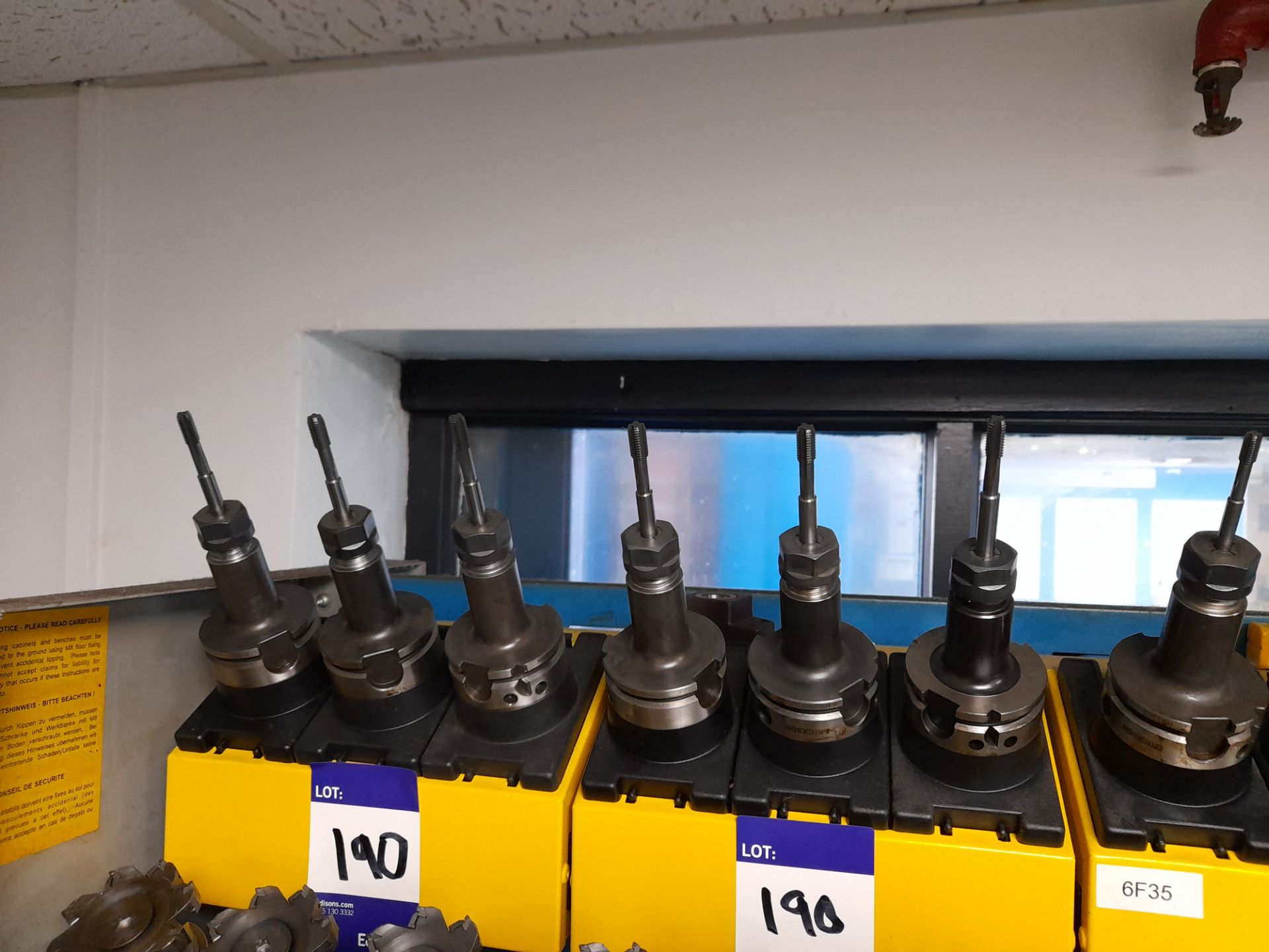 12 x Various HSK CNC tool holders, to yellow holder (rack not included) - Image 3 of 3