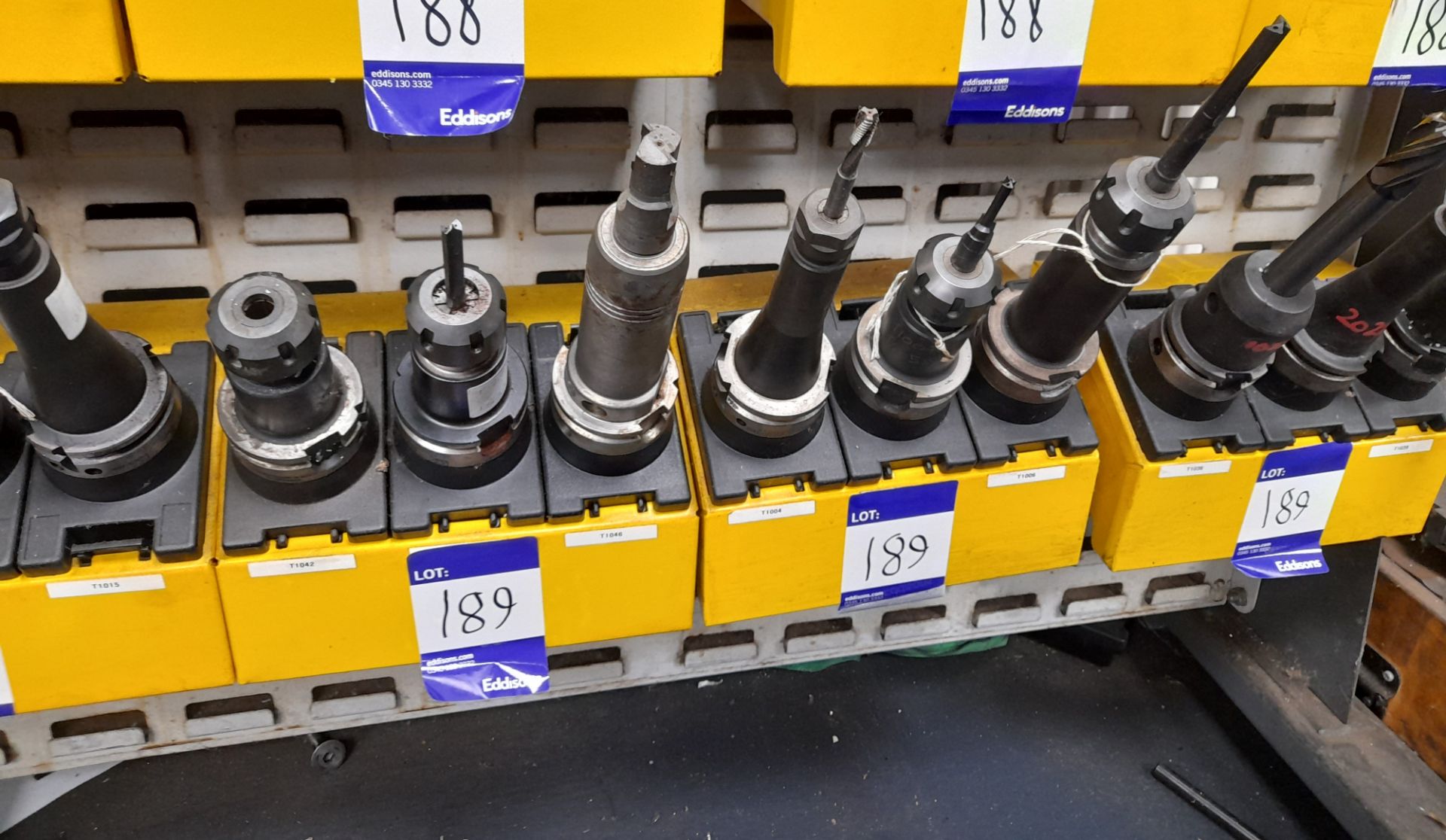12 x Various HSK CNC tool holders, to yellow holder (rack not included) - Image 3 of 4