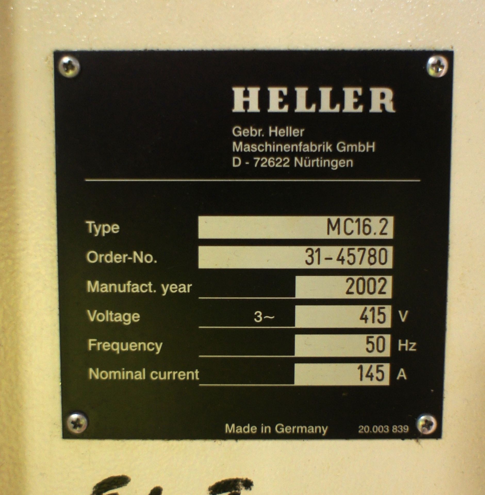 Heller MC 16.2 Horizontal Machining Centre - Image 10 of 14