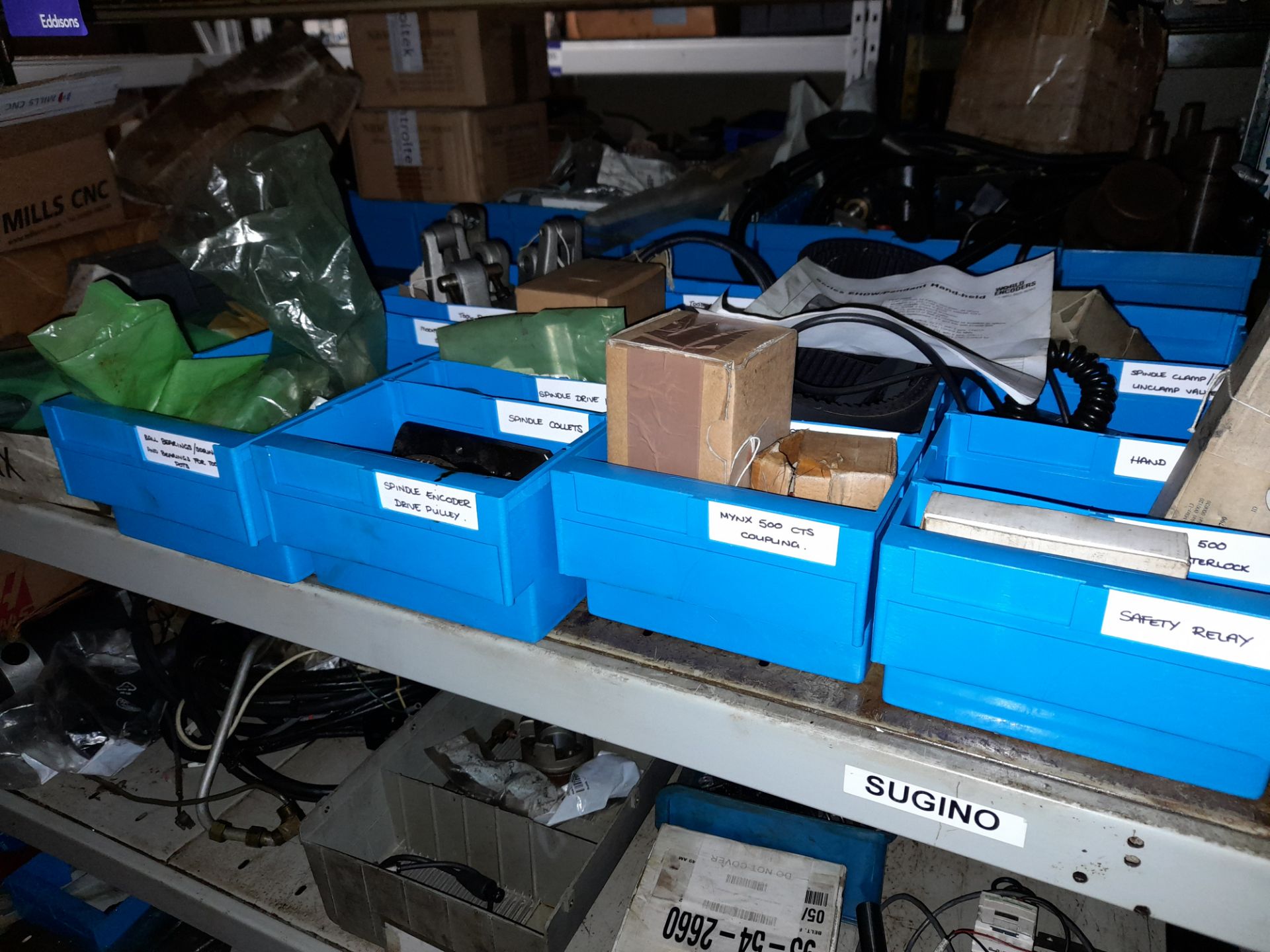 Contents to bay of shelving, to include various CNC mechanical and electrical components - Image 5 of 12