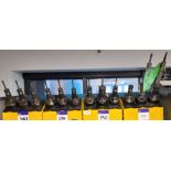 12 x Various HSK CNC tool holders, to yellow holder (rack not included)