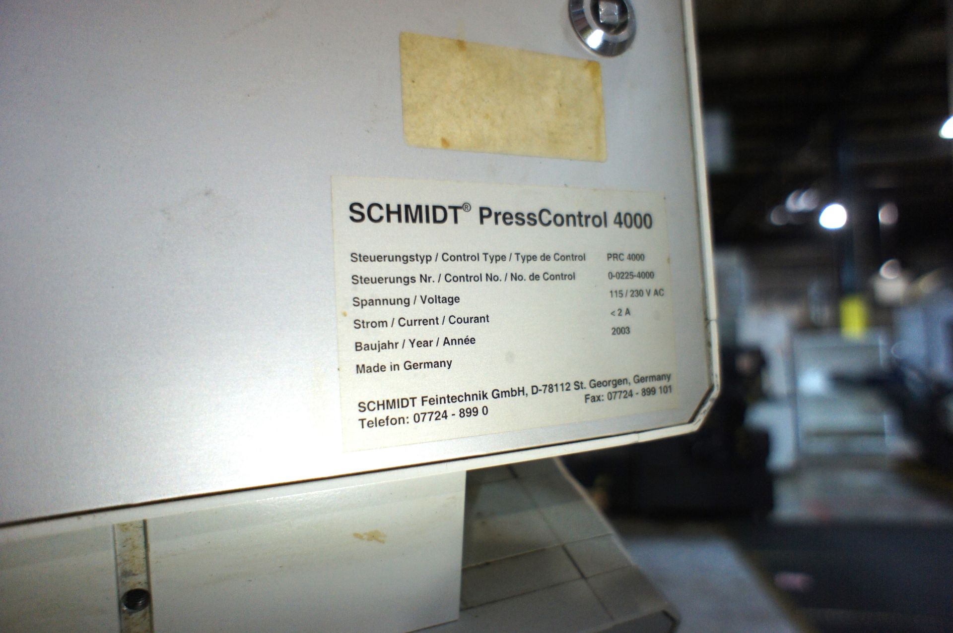 Schmidt Bearing/Assembly Press - Image 4 of 4