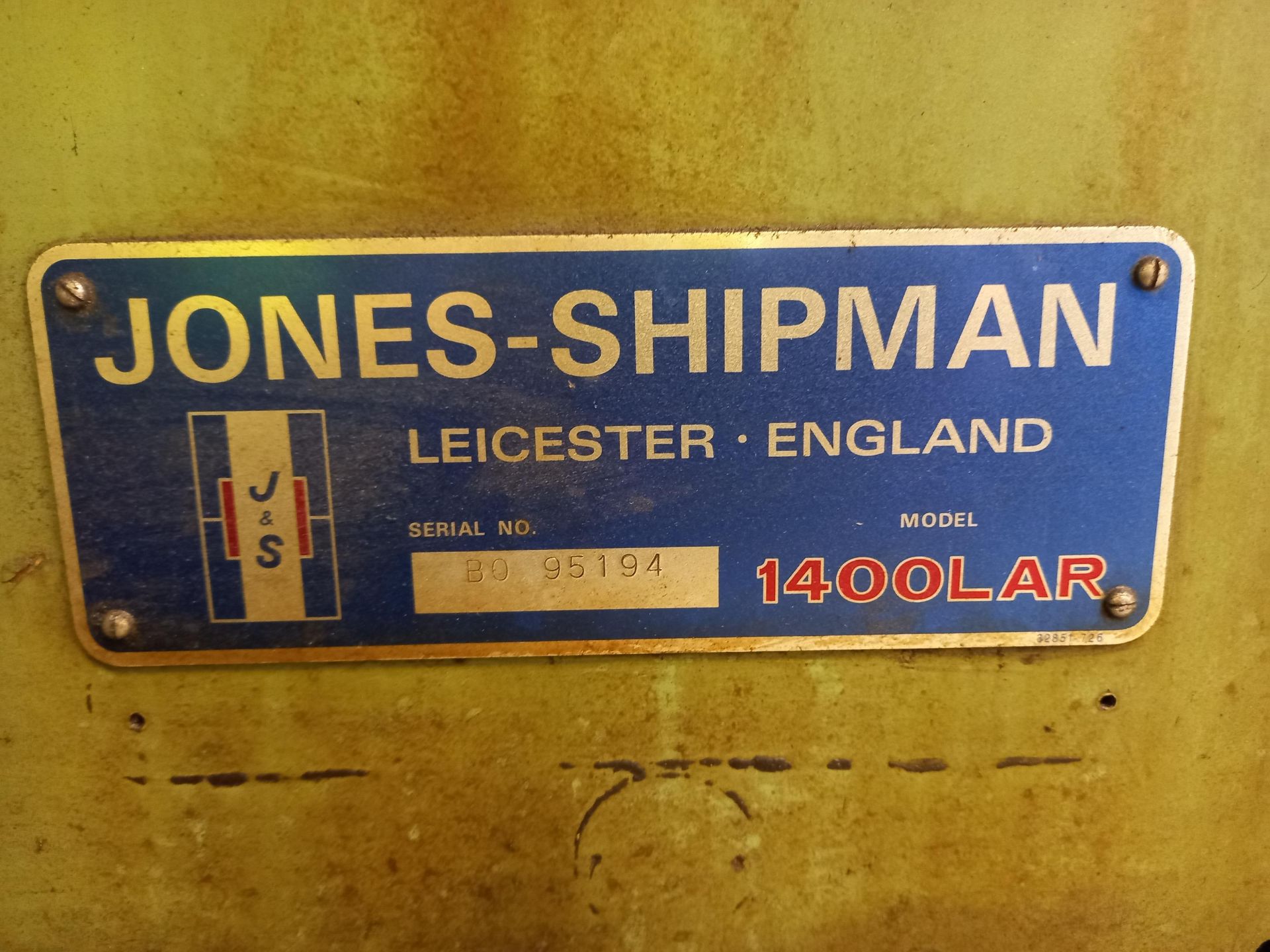 Jones and Shipman 1400 LAR Surface Grinder - Image 5 of 5