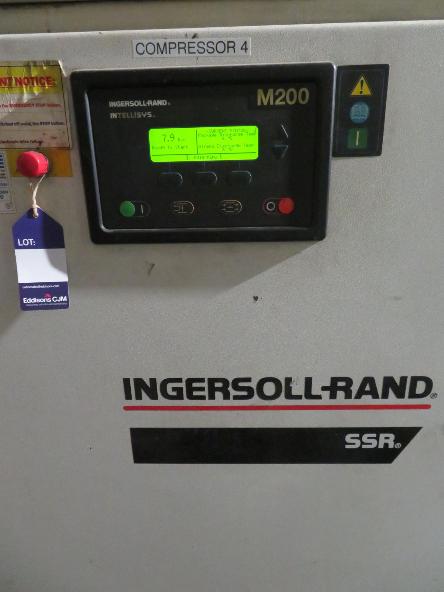 Ingersoll Rand SSR M200 Air Compressor - Image 2 of 2