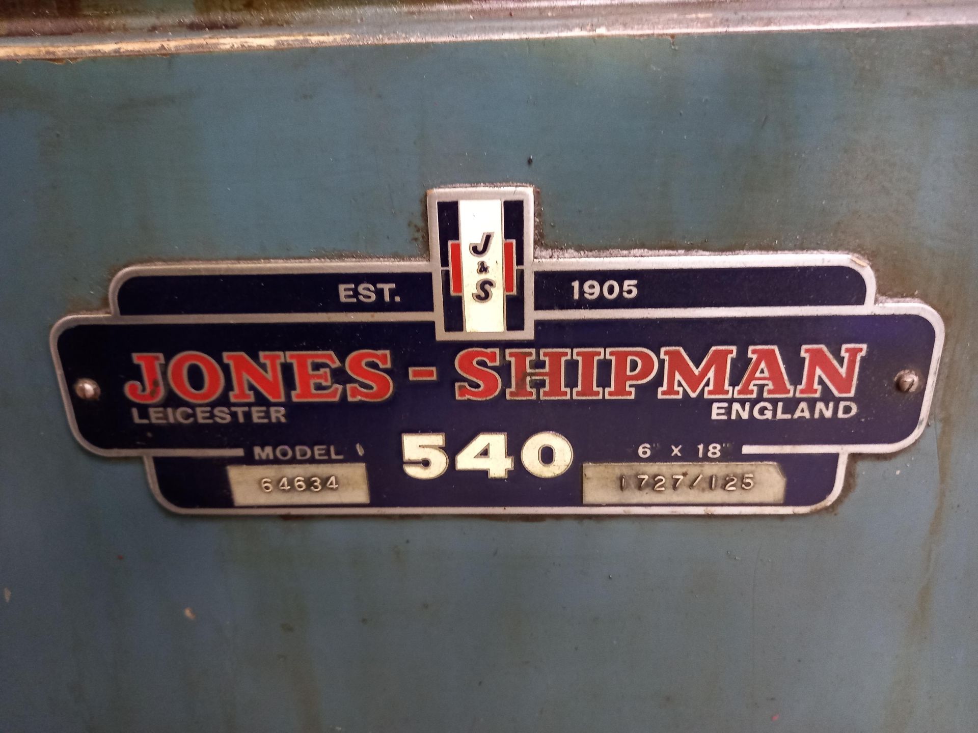 Jones and Shipman 540 Surface Grinder - Image 5 of 5