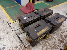 4x Stanley Mobile Tool Chests